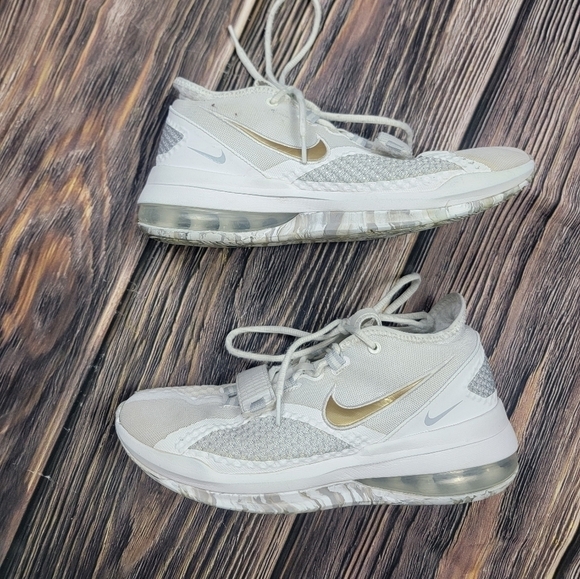 Mens size 8 Nike Air Force Max LowWhite Gold - Picture 2 of 6